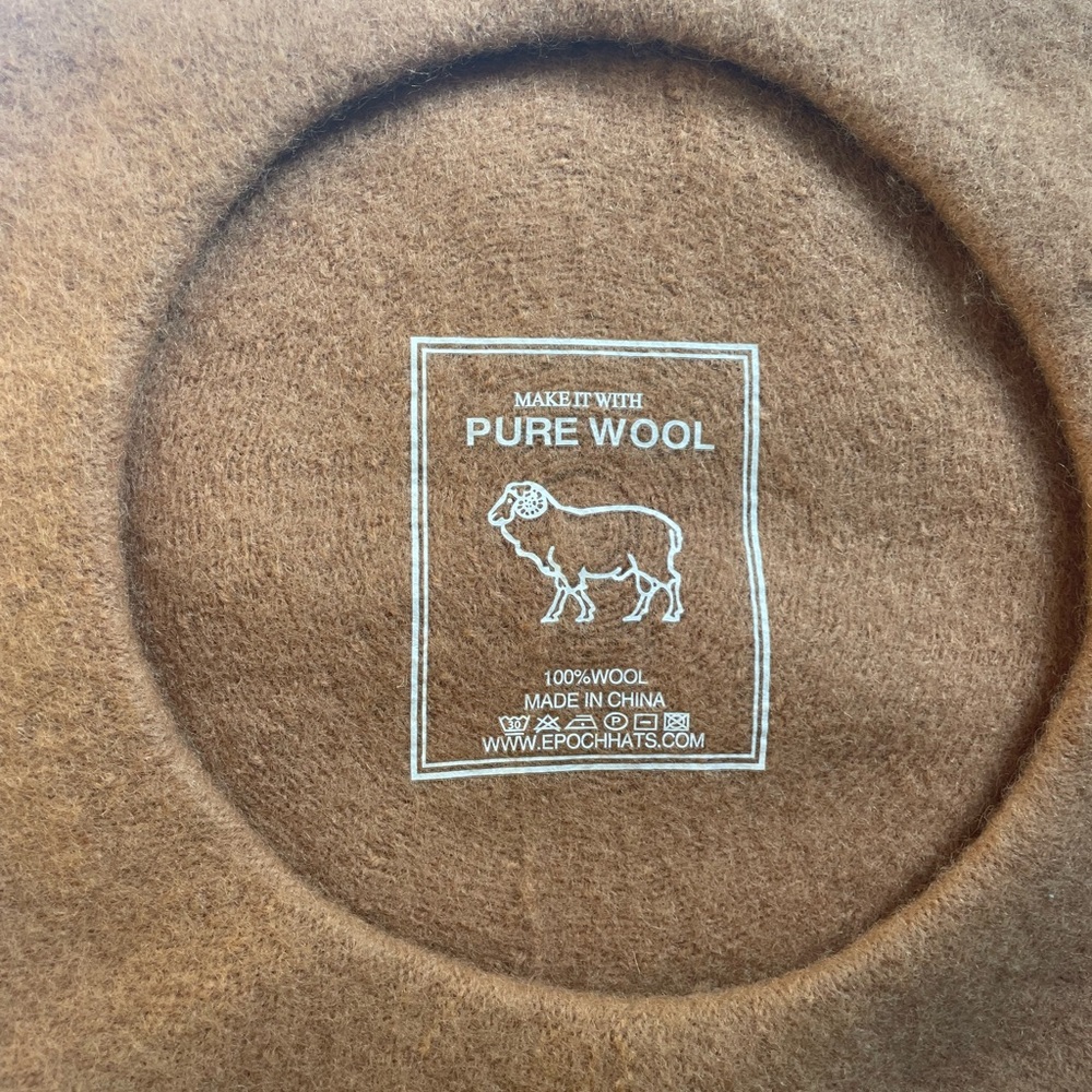 Classic Brown Beret - Picture 3 of 3